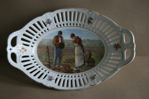 Plat décoratif porcelaine - plat,