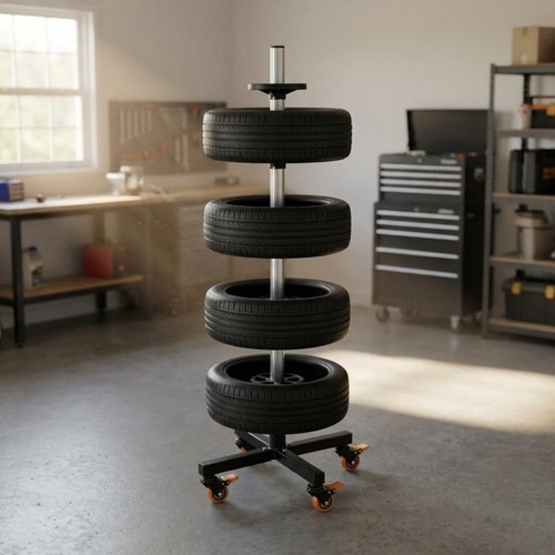 Rack pneus sur roulettes - pneus,