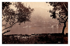 Italie, Nesso Vintage albumen print,  Tirage albuminé  9x12  Circa 1890  <