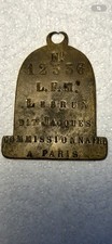 Plaque de métier - Commissionnaire n° 12336 L F M Lebrun dit Jacques