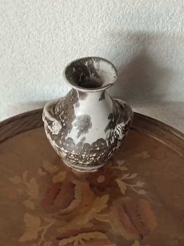 Vase céramique raku signé
