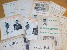 vintage PARTITION accordeon