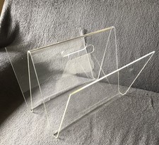 Porte revues  vintage 1970 Plexi Ou Altuglass Transparent Michel Dumas