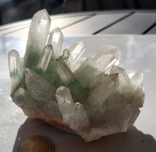 Rare quartz fantome vert - -,