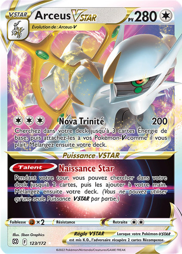 Carte pokémon arceus vstar - carte, arceus-vstar