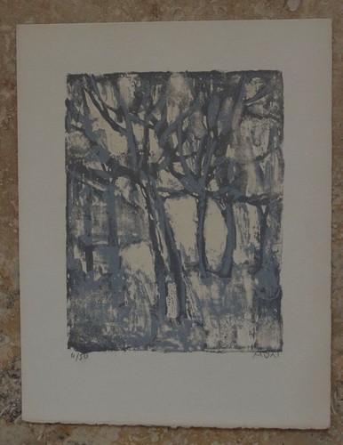 Lithographie originale roger - lithographie,