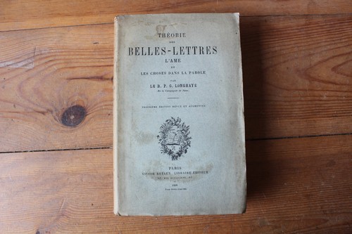 Théorie des belles lettres - des,