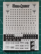 Heroquest :  autocollants / stickers pour quêtes / quest  neuf/new
