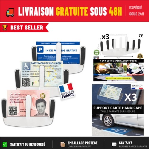 Support carte handicapé - support,