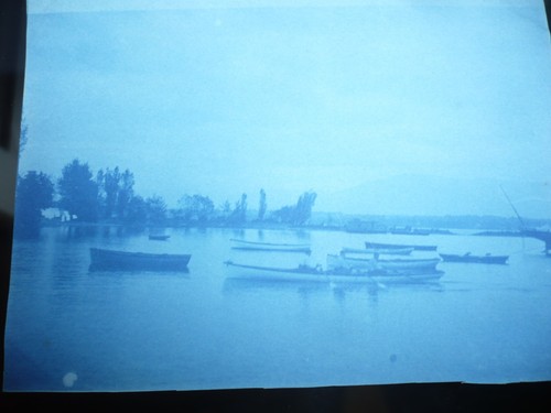 Cyanotype 1900 savoie lac - savoie, du
