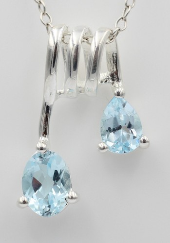 Pendentif topaze bleue de - en,