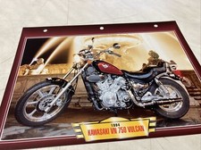 Kawasaki VN750 vulcan 1994 750 VN fiche carte moto passion collection Atlas