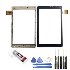 VITRE ECRAN TACTILE POUR ARCHOS 101C HELIUM 10" NOIR + OUTILS + COLLE
