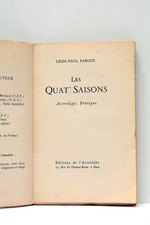 LIVRE ANCIEN FARGUE LES QUAT' SAISONS ASTROLOGIE POETIQUE TIRAGE LIMITÉ 1947