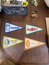 Ancien Vintage Drapeau Fanion Vélo 