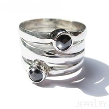 Bague toupie pierre précieuse