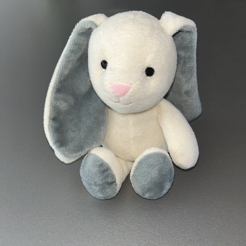 Doudou peluche lapin blanc - lapin,
