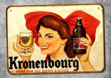 Plaque métal Bière