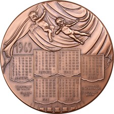 France médaille calendrier - france,,