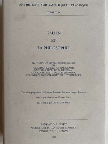 Galien philosophie huit - philosophie.,