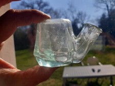 ancien encrier verre siphoide teakettle tea kettle inkwell ink bottle glass