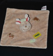 Peluche doudou girafe plat