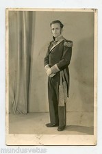 Carte postale photo . Officier