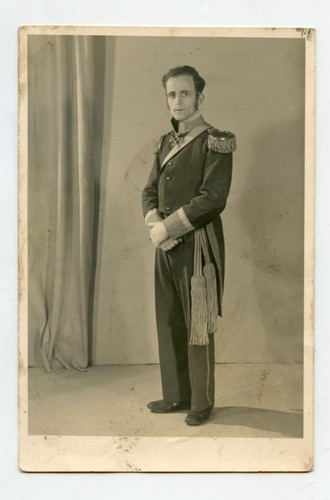 Carte postale photo - , officier