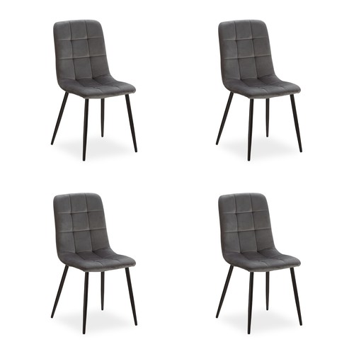 Chaise salle manger velours - salle,