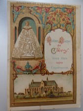 image pieuse Notre dame de Cléry , editions boulet