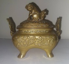 PYROGENE PORTE ALLUMETTES EN BRONZE BRULE PARFUM CHINOIS