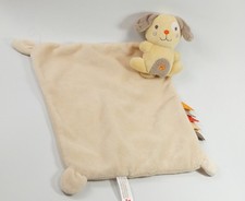 Doudou plat Chien jaune Mouchoir beige Nicotoy 579/8830