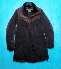 doudoune Marithé + François Girbaud doublé duvet cuir marron taille 42/44  Fr