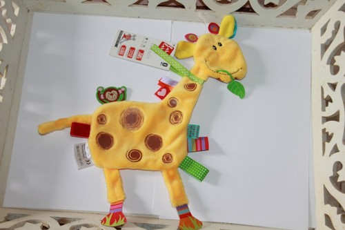 Doudou label girafe - label, plat