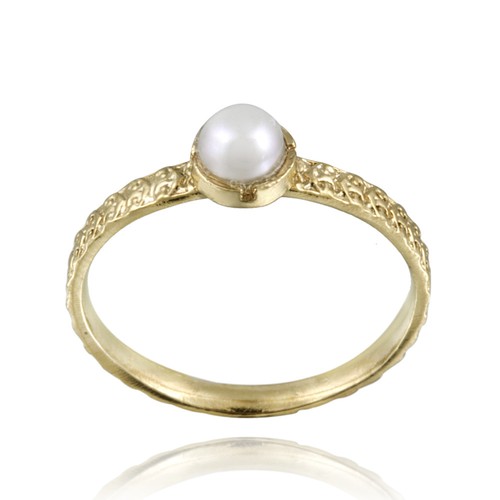 14k rempli 4mm - 4mm, perle
