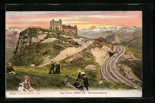 Carte postale rigi kulm - carte, rigi-kulm