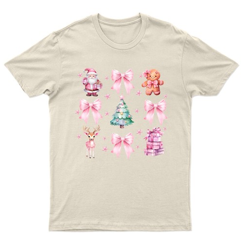 Shirt rose noël père - t-shirt,