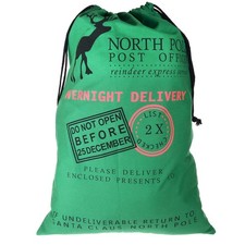 Sac de Noël Vert, 70 cm x 50