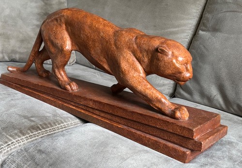 Ancienne sculpture animalière - ancienne,
