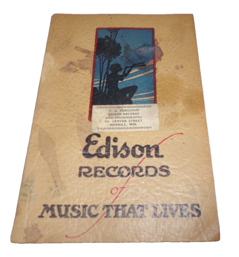 Pamphlet des disques - pamphlet, edison