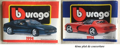 Catalogue burago 1994 pages - burago,