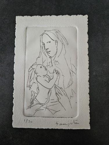 Gravure viege l enfant - a, l'enfant
