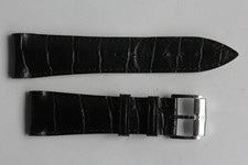 FREDERIQUE CONSTANT Bracelet pour montre croco noir 22 mm + boucle (56379)