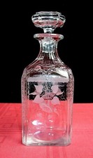 BACCARAT LIKÖR KARAFFE CARAFE CAVE A LIQUEUR WHISKY CRISTAL GRAVE TAILLE 19EME