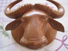 Tête de Buffle en Bois