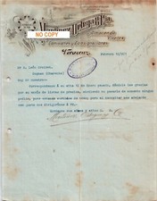 Beau Document du 12/02/1921 MARTINEZ ORTEGA - VERACRUZ MEXIQUE 