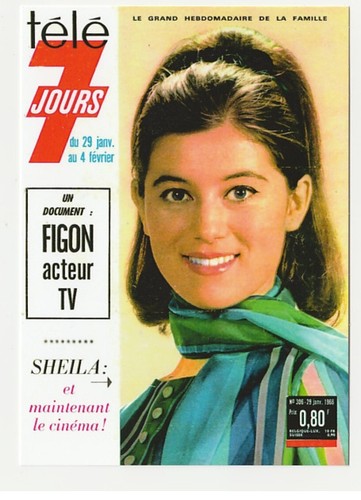 Sheila carte postale tel - sheila,