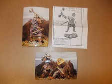 RARE ACTRAMAC Diffusion "Lancelot contre Gauvain" figurines résine 120 mm