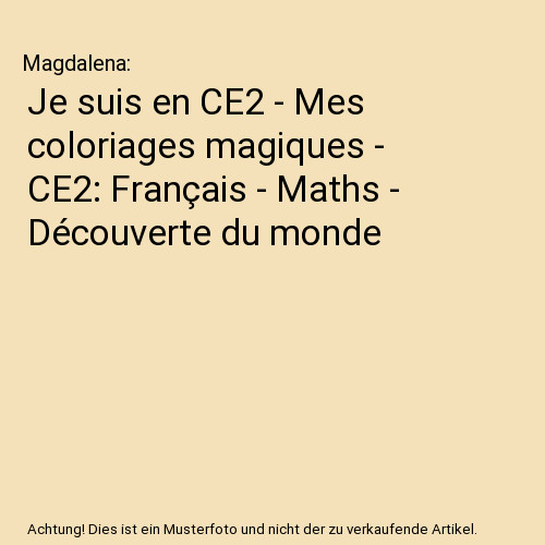 Suis ce2 mes - je,