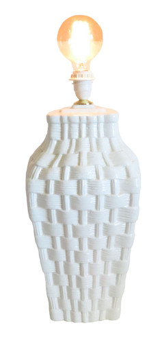 Lampe ceramique tressee - lampe,